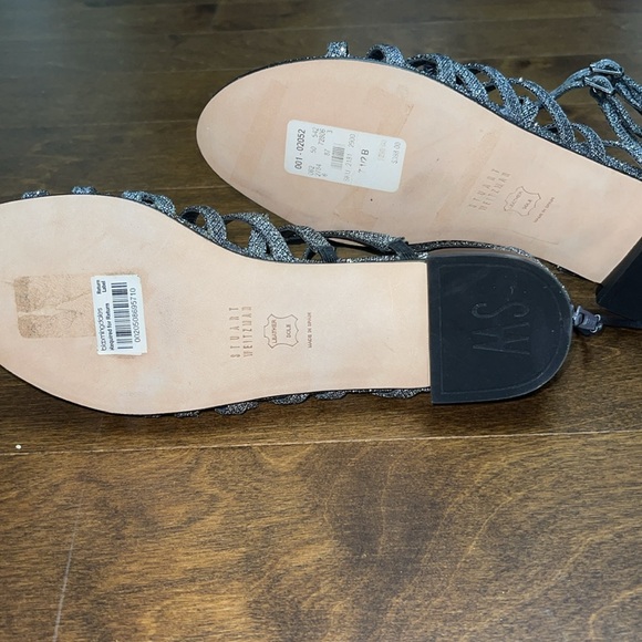 New, Stuart Weitzman Athens Metallic Gladiator Sandal - Picture 13 of 15
